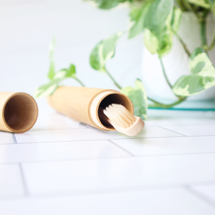 Plastic-Free Bamboo Travel Toothbrush Case