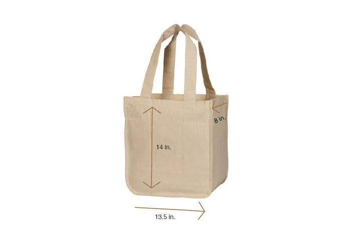 Canvas Grocery Tote Set