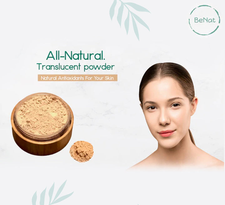 Handcrafted Translucent Loose Face Powder, Bamboo