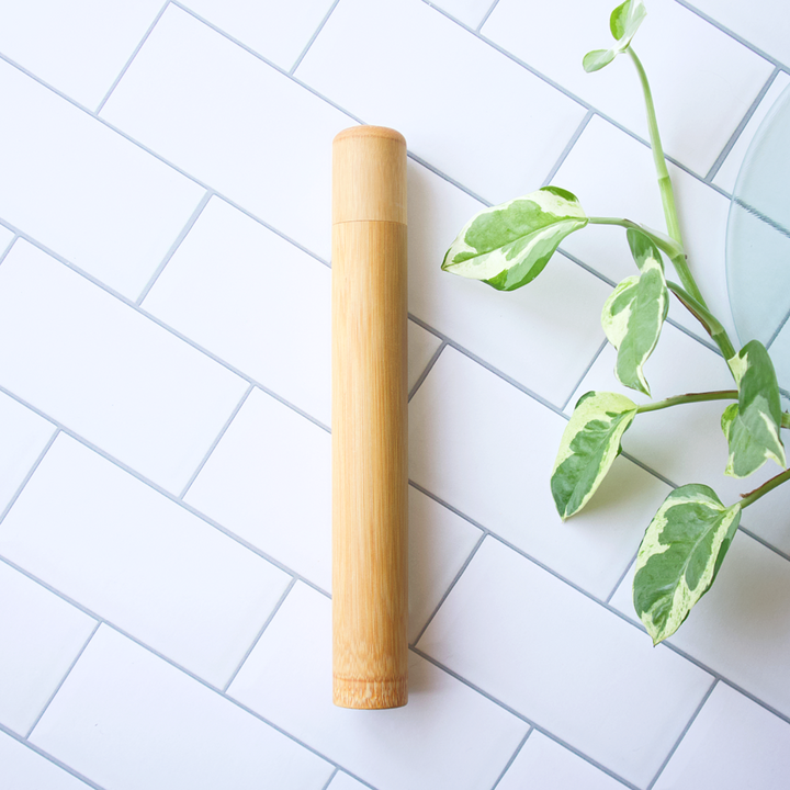 Plastic-Free Bamboo Travel Toothbrush Case