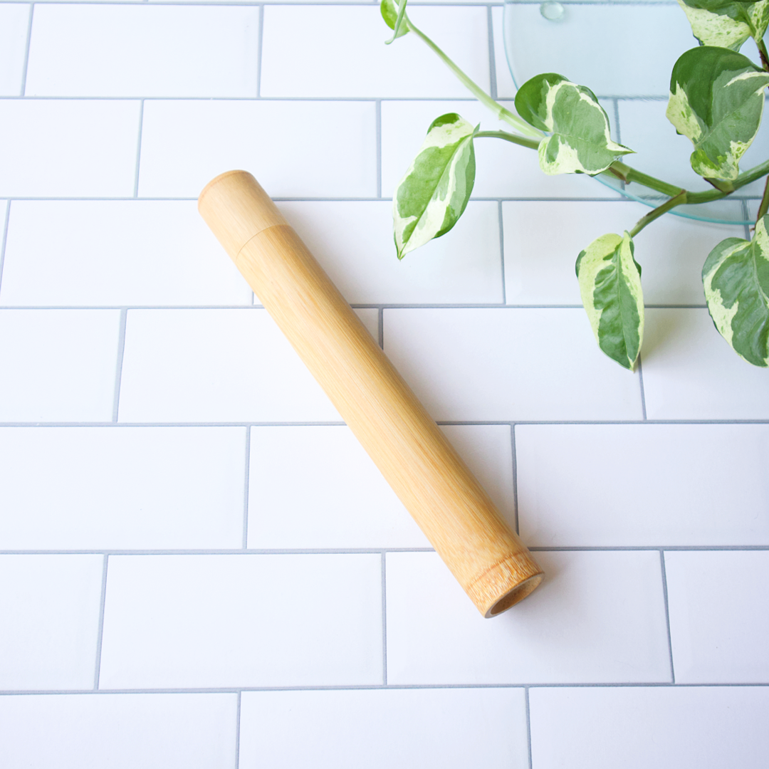 Plastic-Free Bamboo Travel Toothbrush Case