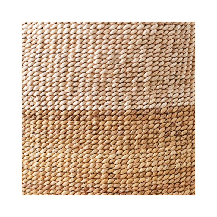 Two-Tone Banana Leaf Floor Basket