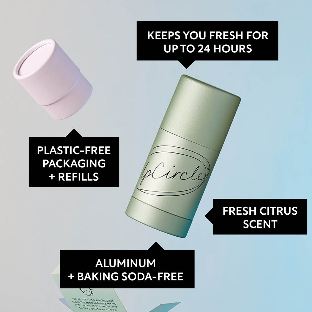 Upcycled Refillable Deodorant, Baking Soda-Free