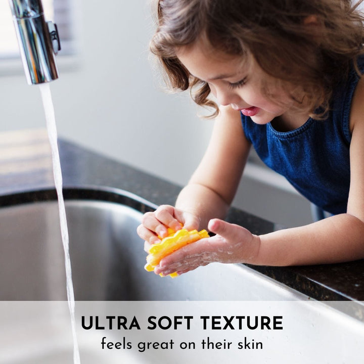 Non-Toxic FDA Silicone Baby Bath Scrubber, 3" x 2"