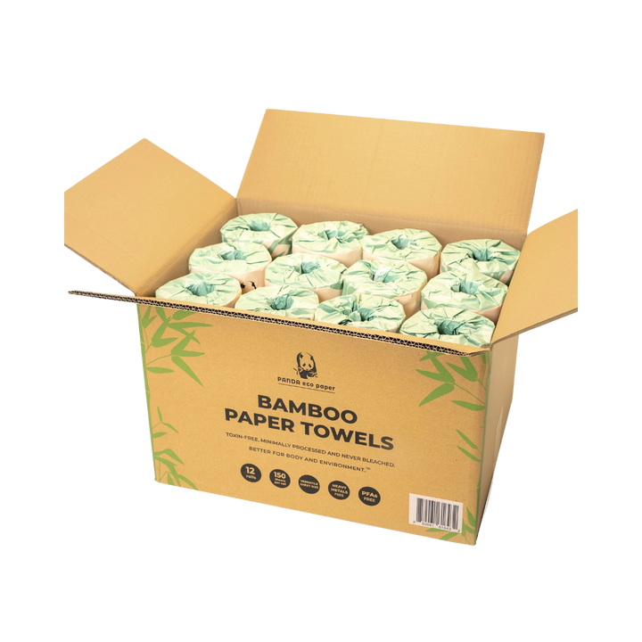 Unbleached Bamboo Paper Towels