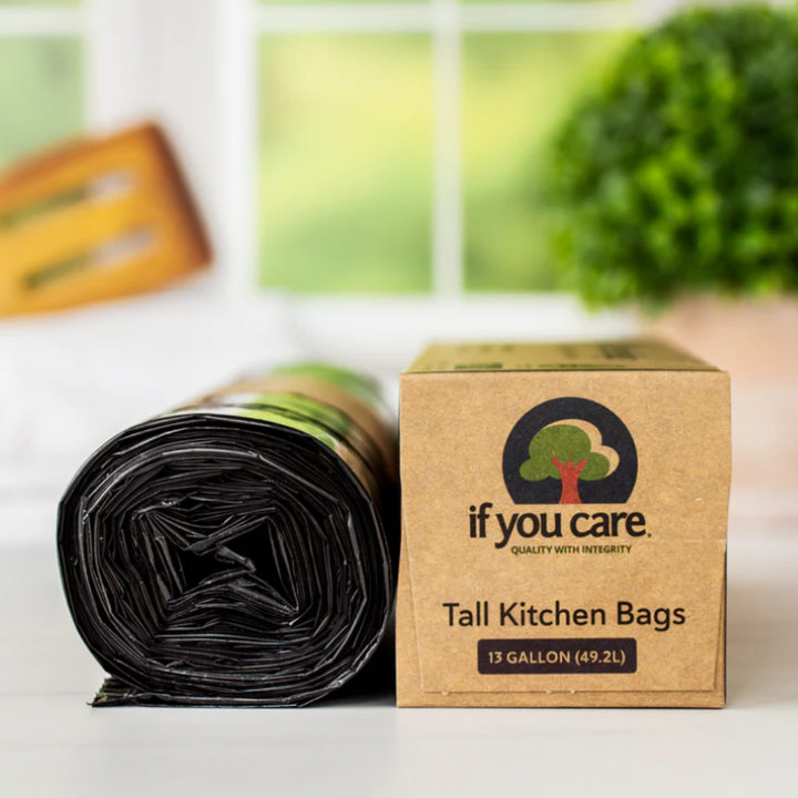 89% PCR Tall Kitchen Trash Bag Liners, 13 Gal.