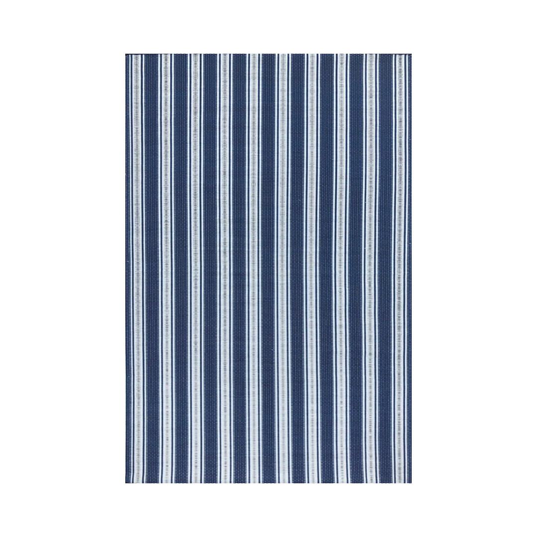 Vertical Stripe Blue White Runner Rug