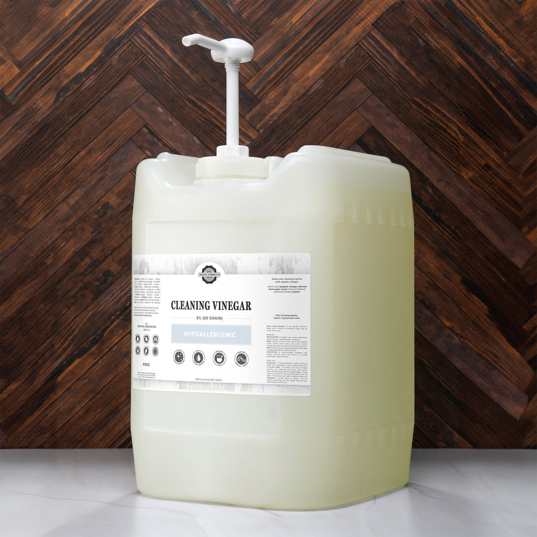 Biodegradable Plant-Based White Cleaning Vinegar, 5% (50-Grain)
