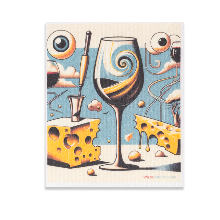 Compostable Wood Pulp Dishcloths, Mixed Wine, 3 Ct.