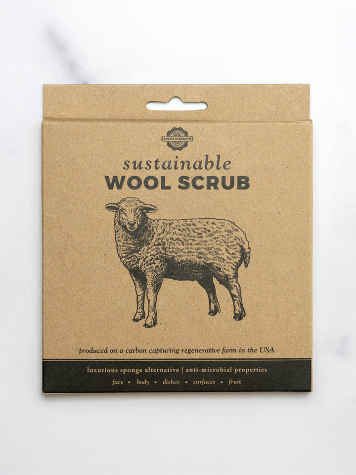 Biodegradable Wool Antimicrobial Scrub Sponge