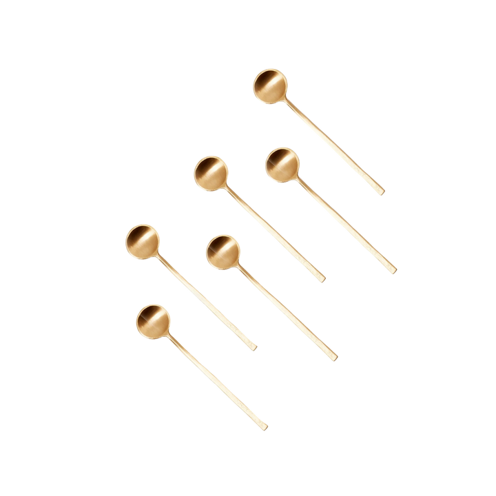 Wabi Brass Dessert Spoon Set
