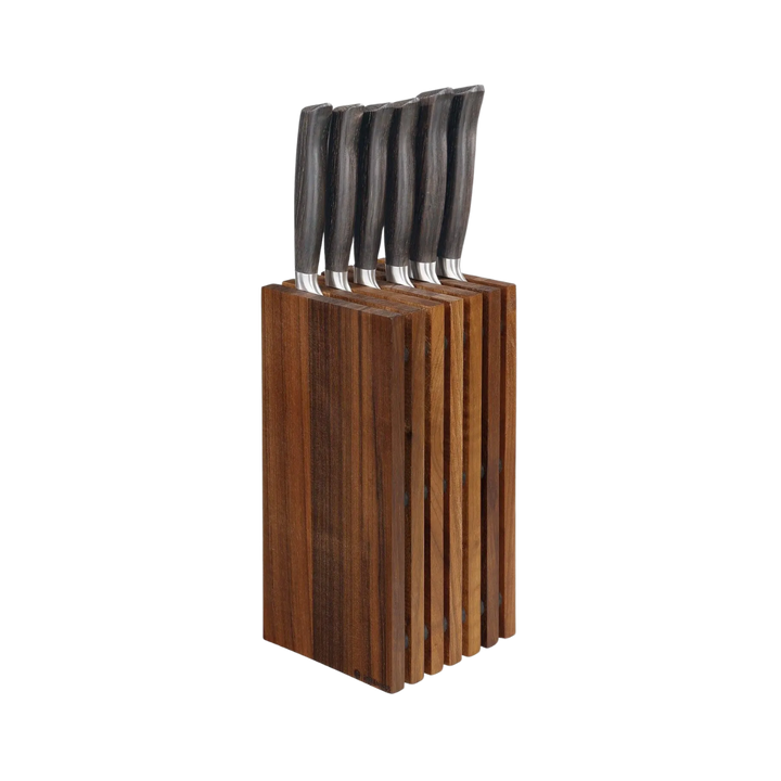 Walnut Slotted Knife Block