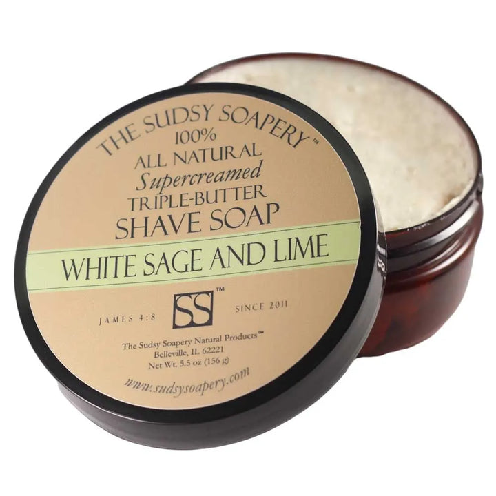 White Sage Lime Shaving Soap