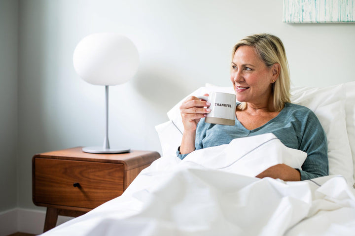 Organic Cotton Piping Detail Bed Sheet Set