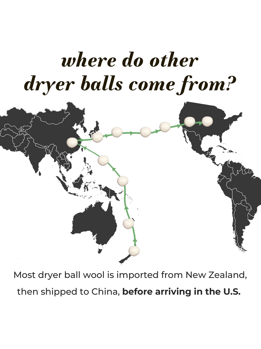 Biodegradable Jumbo Wool Dryer Balls, 3 Ct.