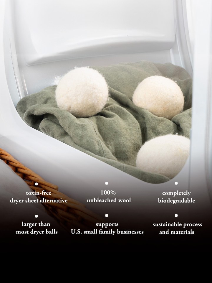 Biodegradable Jumbo Wool Dryer Balls, 3 Ct.