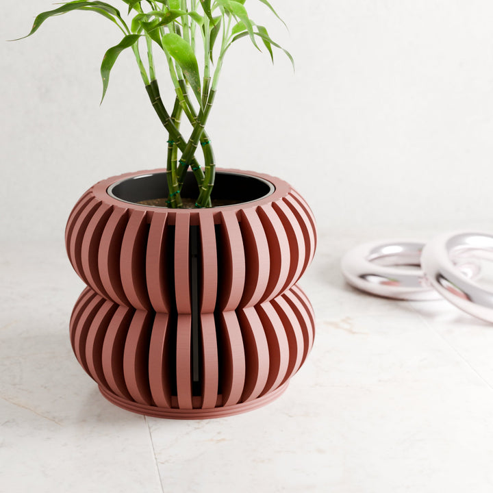 Biodegradable Plant-Based Bubble Sculpted Planter Decor