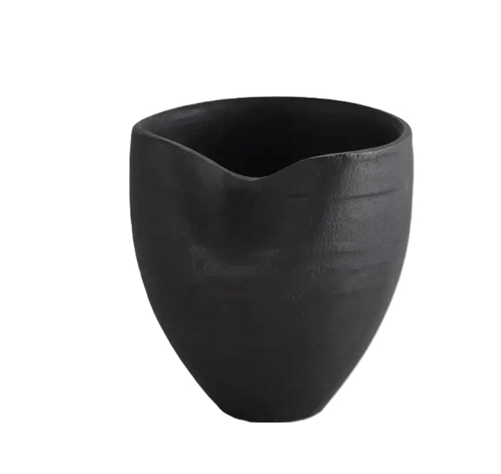 Matte Black Aluminum Decor Vase, 4"