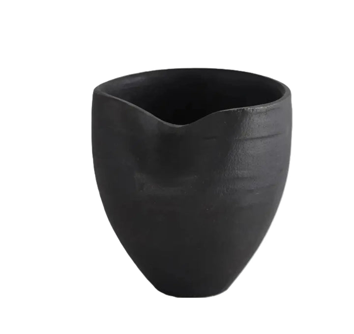 Matte Black Aluminum Decor Vase