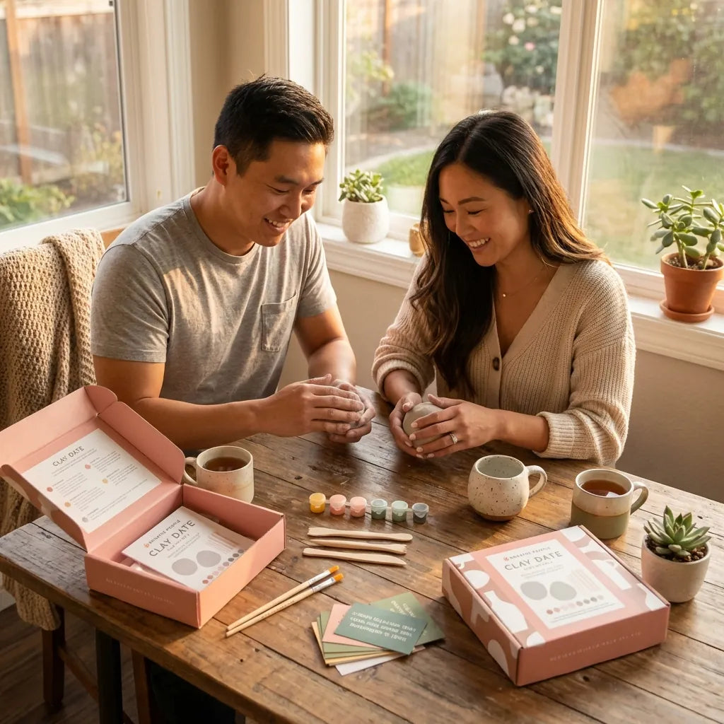 Handcrafted Natural Clay Date Night Kit for Two