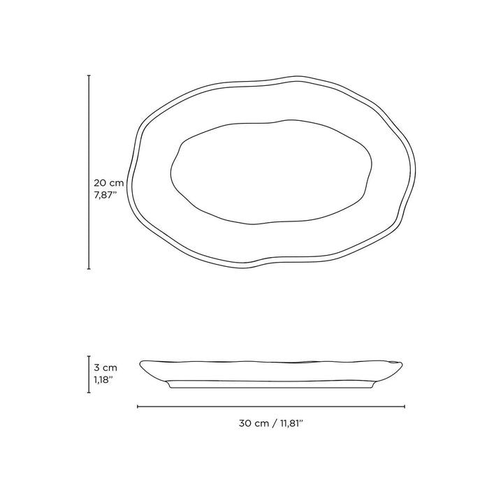 Oval Ceramic Platter Set