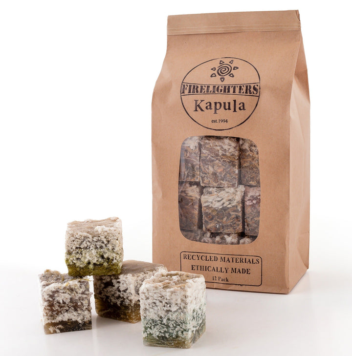 Recycled Wax &amp; Wood Handcrafted Firelighters, 12 Ct.