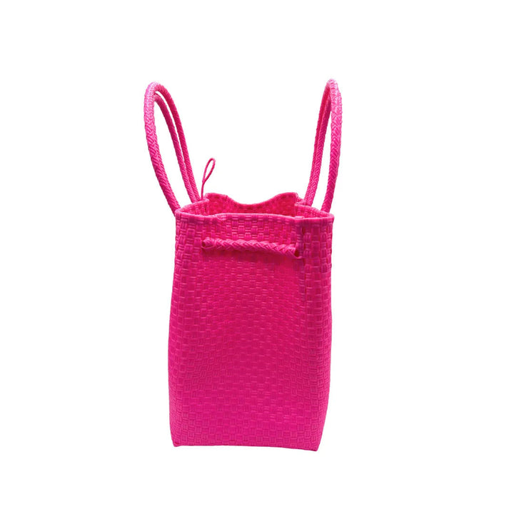 Handwoven Recycled Plastic Maxi Tote, 13.5" x 14"