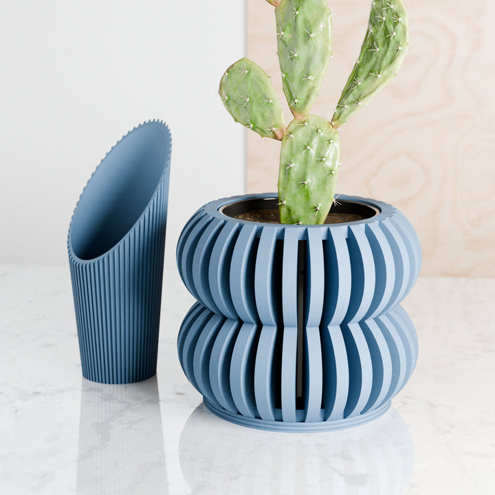 Biodegradable Plant-Based Bubble Sculpted Planter Decor