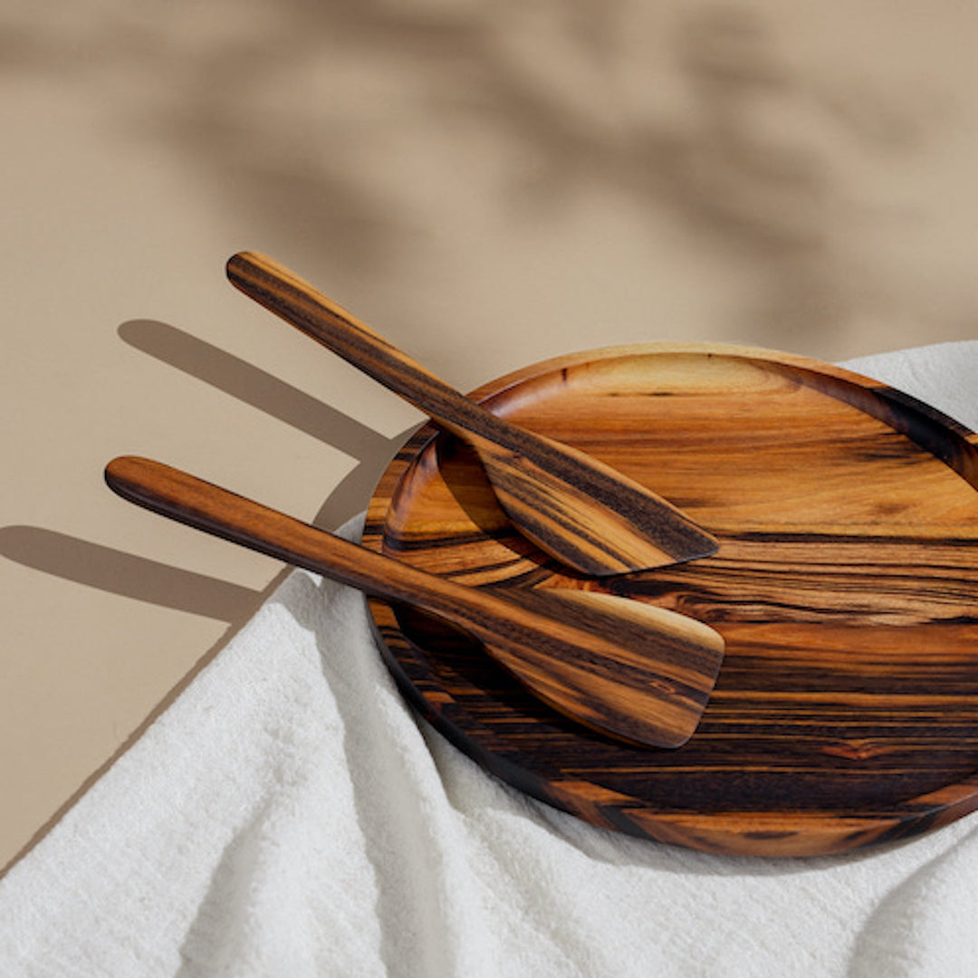 Handcarved FSC Wood Kitchen Utensils Set, 3 Ct.