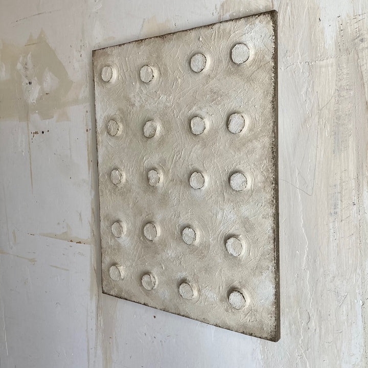 Handcrafted Patina Dot Wall Sculpture, 22" x 28"