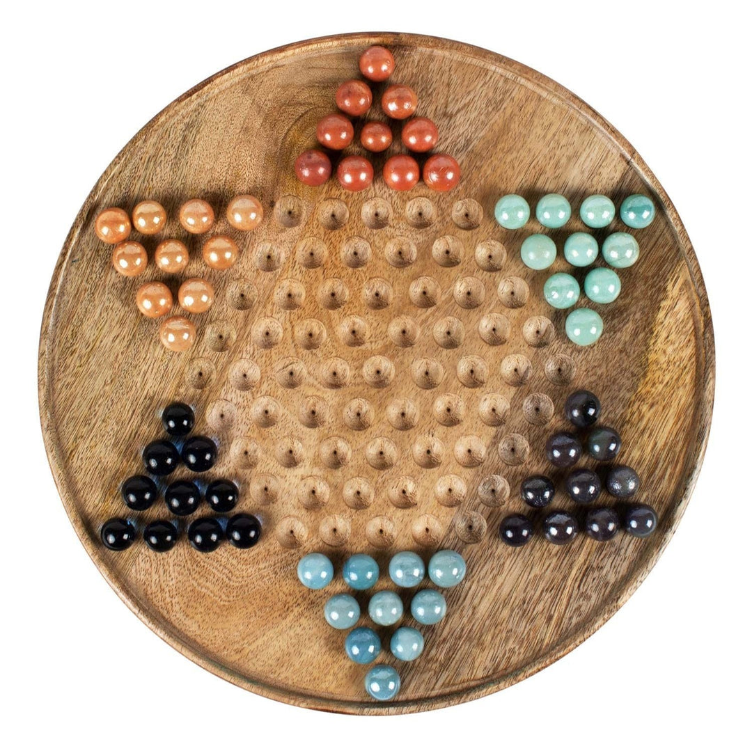 Handcrafted Star Chinese Checkers Board Game