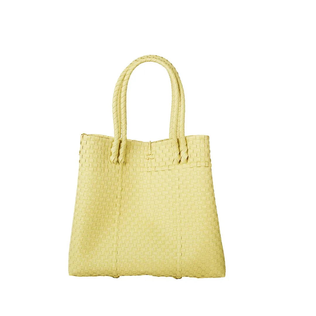Handwoven Recycled Plastic Maxi Tote, 13.5" x 14"