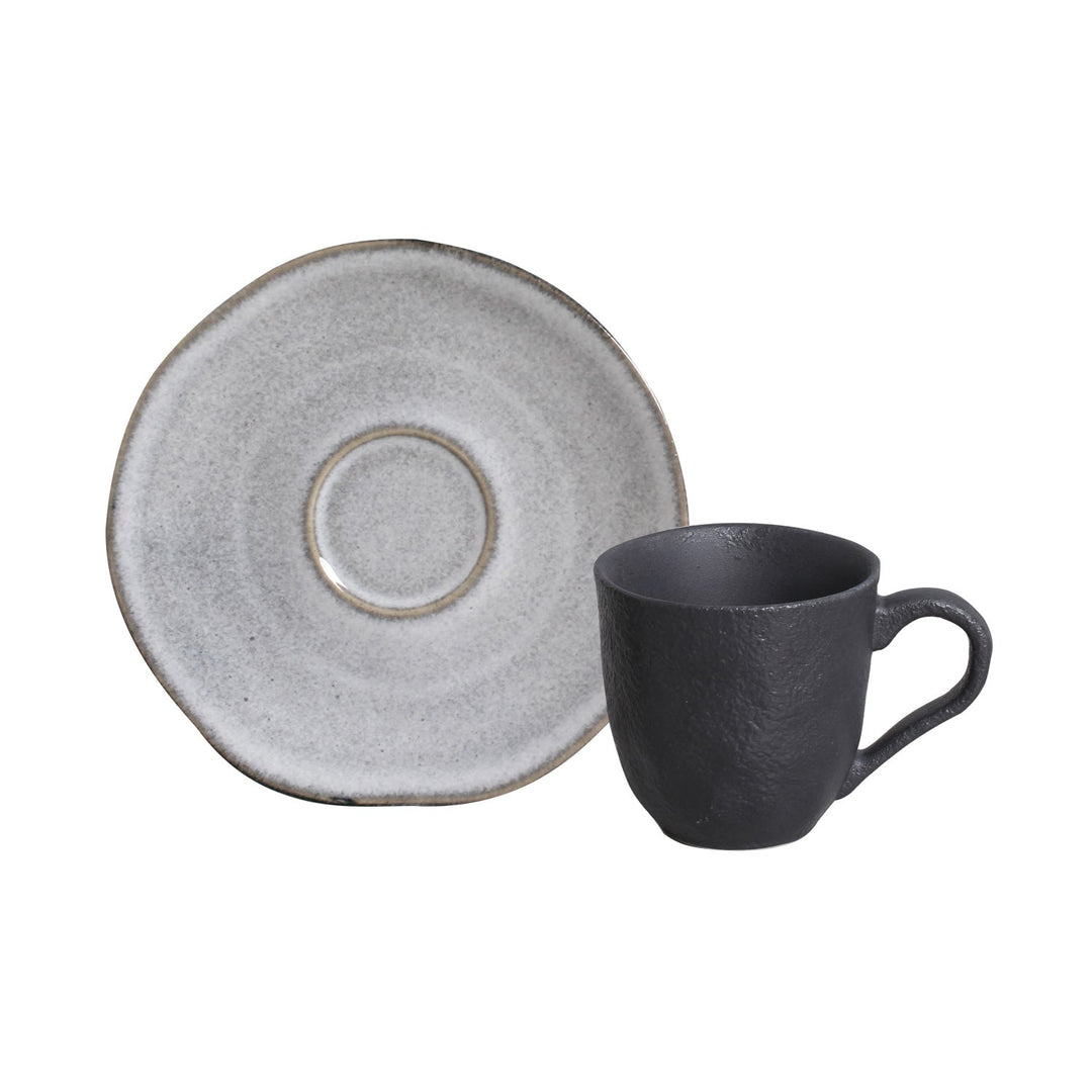 Non-Toxic Ceramic Cup &amp; Saucer Dinnerware Set, 6 Ct.