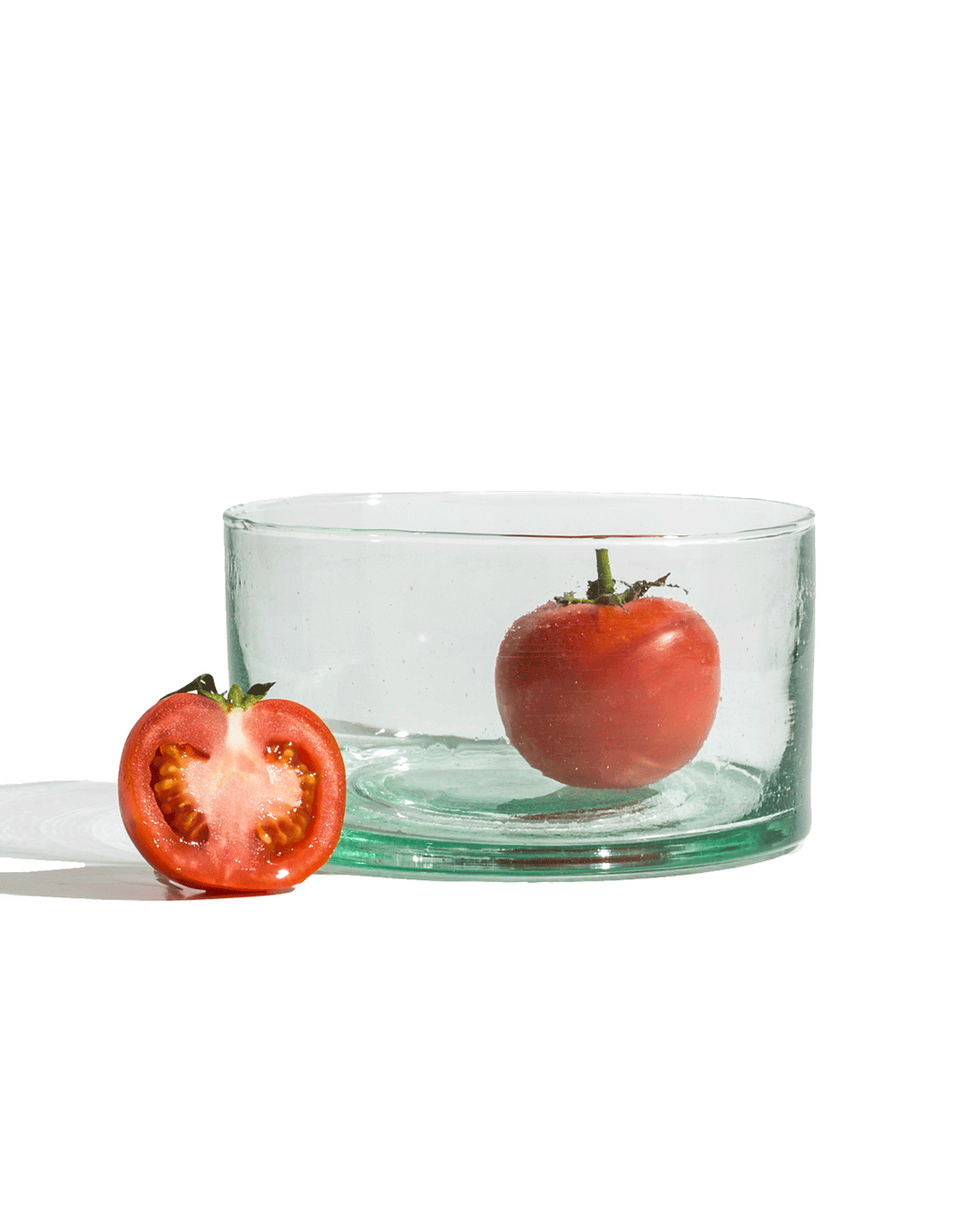 Mouth-Blown Recycled Glass Drinkware Bowl, 10 oz.