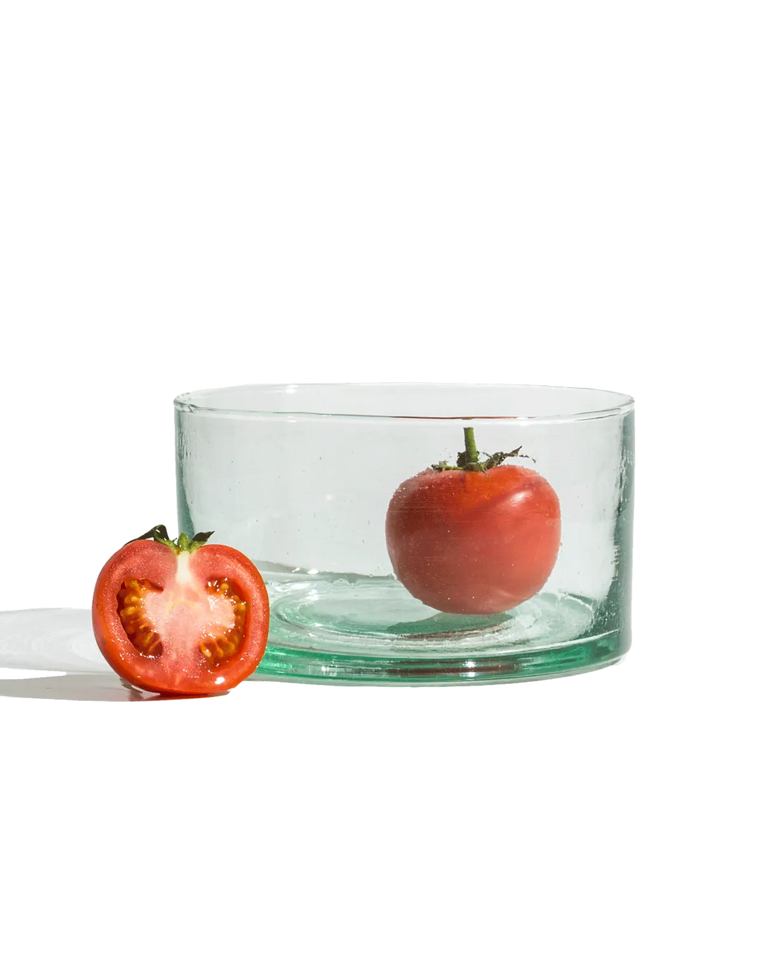 Mouth-Blown Recycled Glass Bowl, 10 oz.
