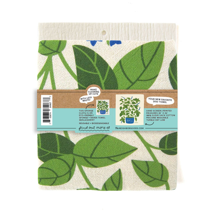 Biodegradable Cotton Dish Towel &amp; Sponge Set, 2 Ct.