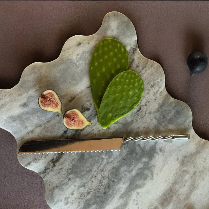 Handcrafted Marble Serving Board, 13" x 21.5"