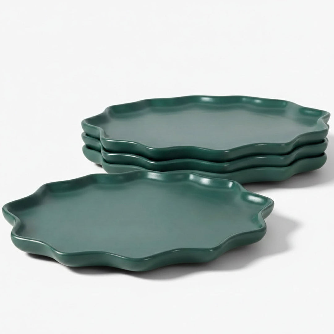 Recycled Ceramic Dinner Plates, 4 Ct.