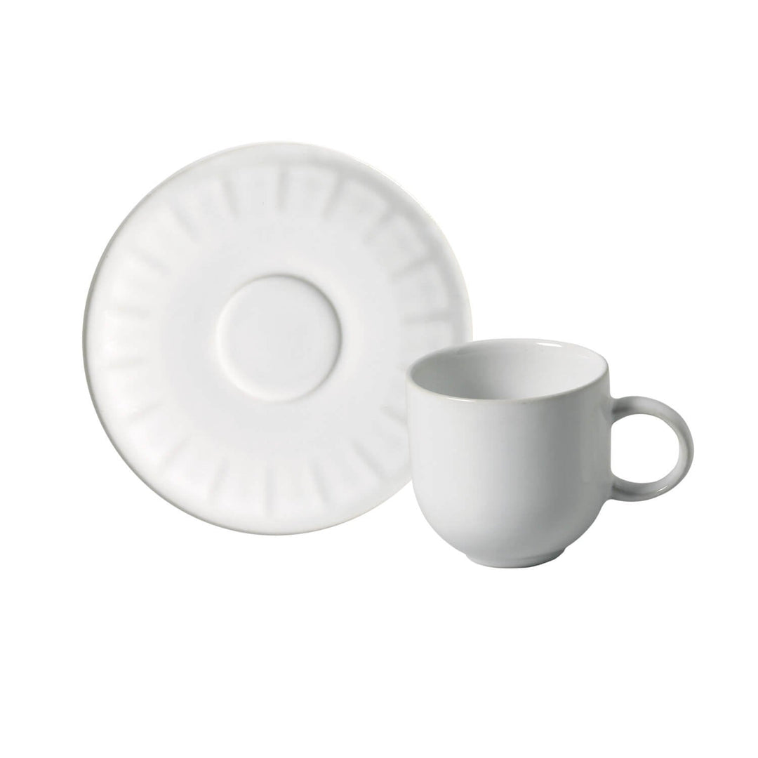 Non-Toxic Ceramic Cup &amp; Saucer Dinnerware Set, 6 Ct.