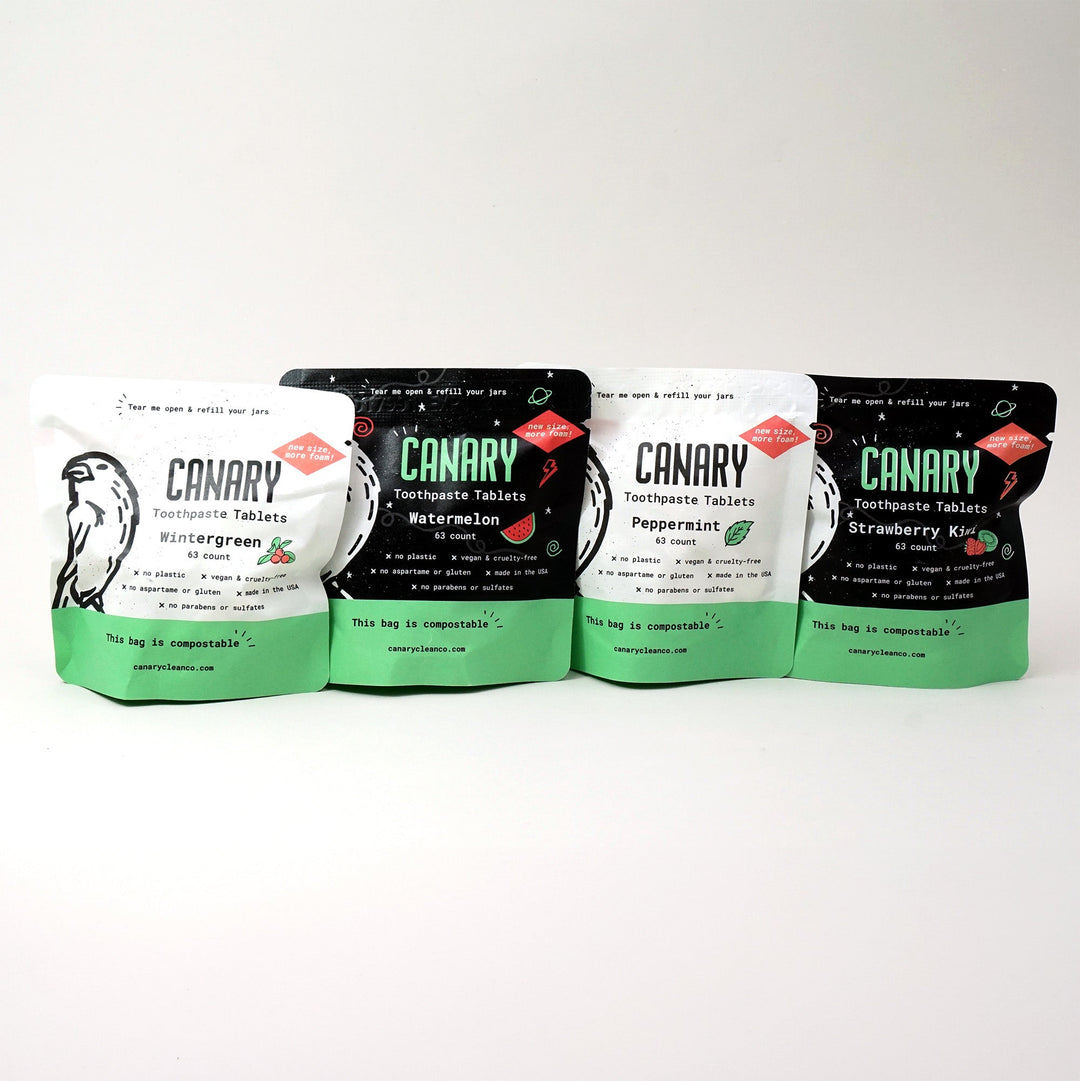 Compostable Toothpaste Tablet Sampler, 4 Ct.