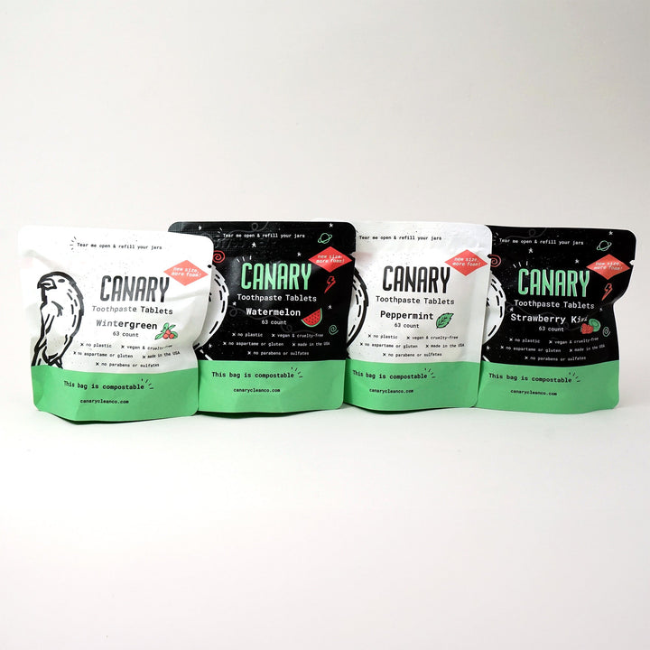 Compostable Toothpaste Tablet Sampler, 4 Ct.