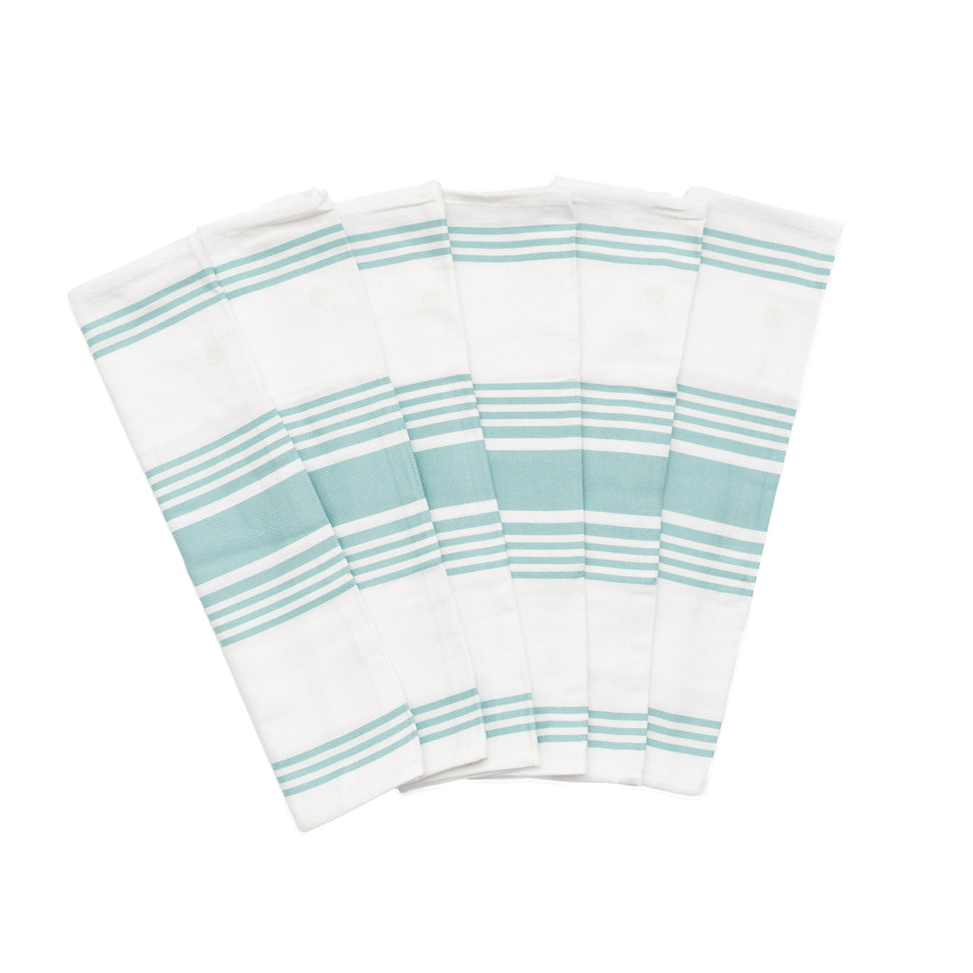 Organic Cotton Striped Kitchen Towels, 20"x30", 6 Ct.