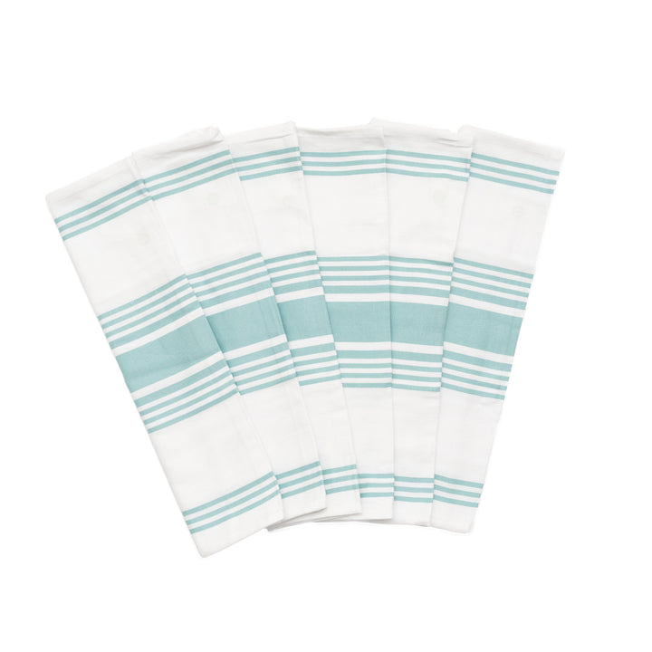 Organic Cotton Striped Kitchen Towels, 20"x30", 6 Ct.