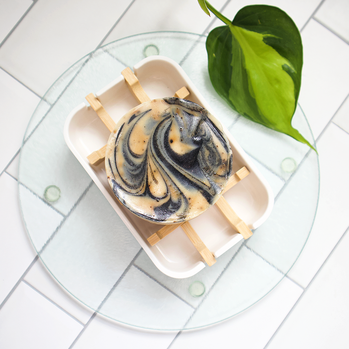 Vegan Charcoal &amp; Coffee Exfoliating Armpit Bar Soap