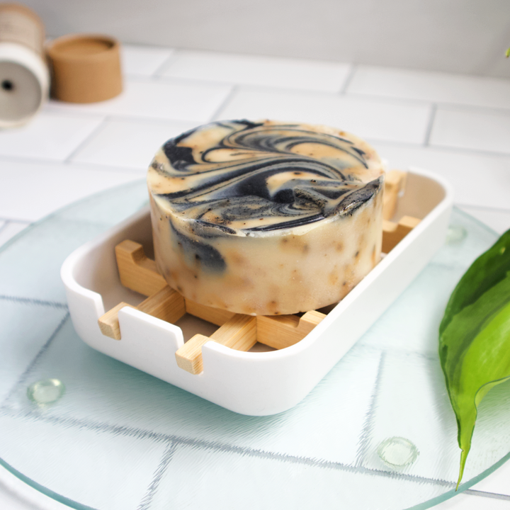 Vegan Charcoal &amp; Coffee Exfoliating Armpit Bar Soap