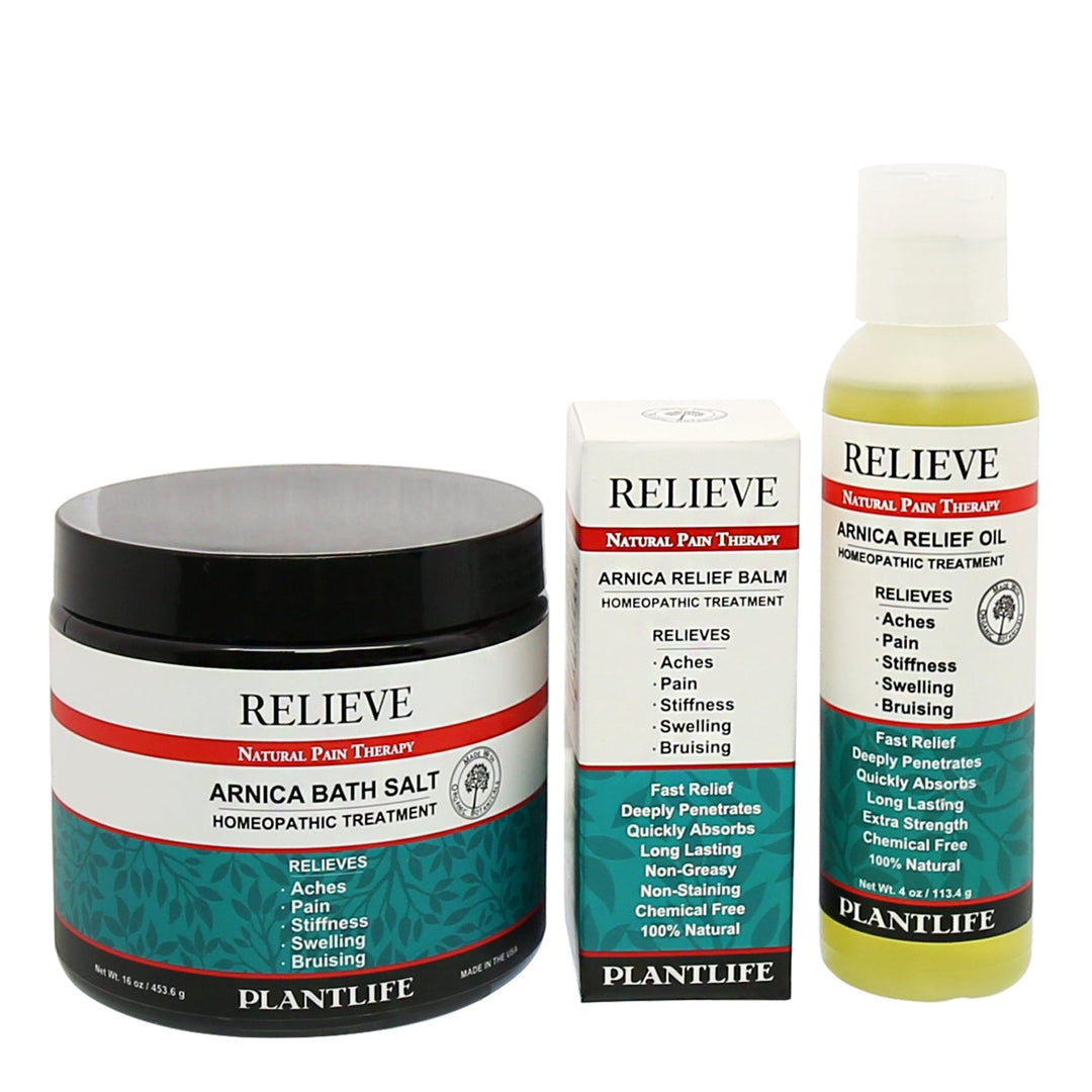 Homeopathic Arnica Essential Oil Body Care Relief Set