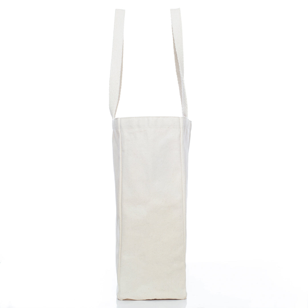 Organic Cotton Tote Bag, 16" x 16" x 5.5"