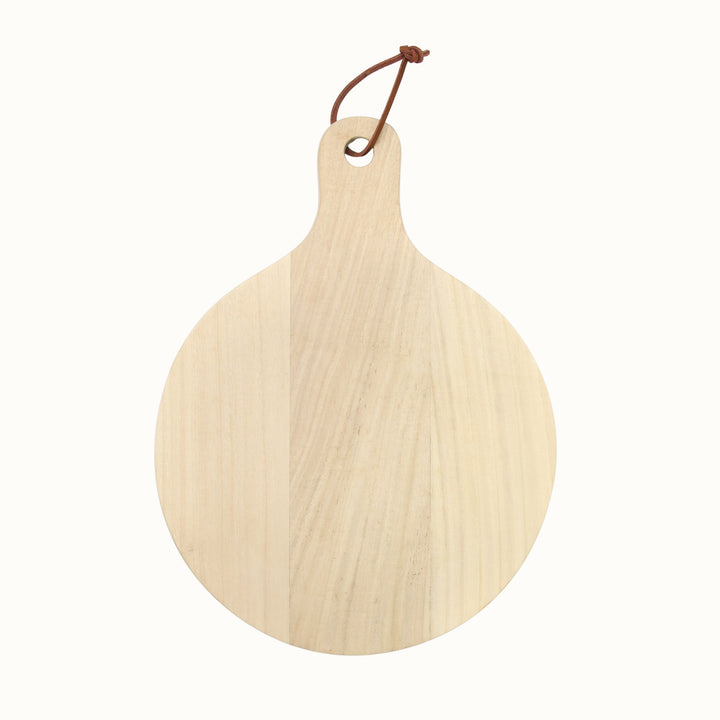 Handcrafted Gamari Wood Serving Board, 12" x 17"