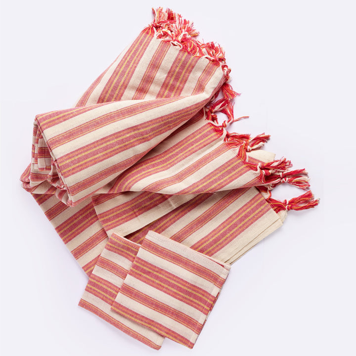 Recycled Cotton Mediterranean Table Linen Set, 13 Ct.
