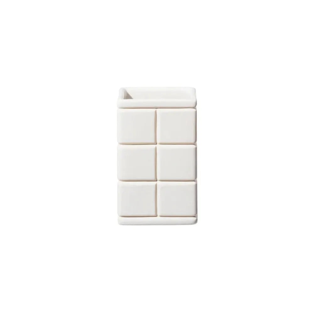 White Ceramic Toothbrush Stand